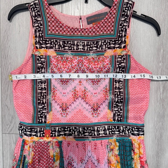 Anthropologie Alessandra Maxi Dress Bhanuni Jyoti Sz 6 Small Boho Beaded Tiered - Picture 14 of 16